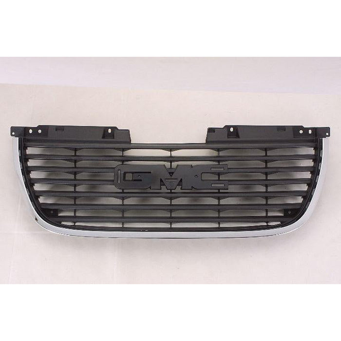 GMC Yukon CAPA Certified Grille Without Denali Package Matte Black With Chrome Frame - GM1200576C