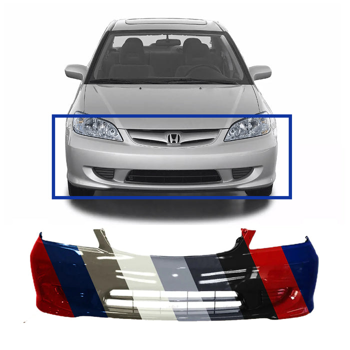 Honda Civic CAPA Certified Front Bumper - HO1000216C