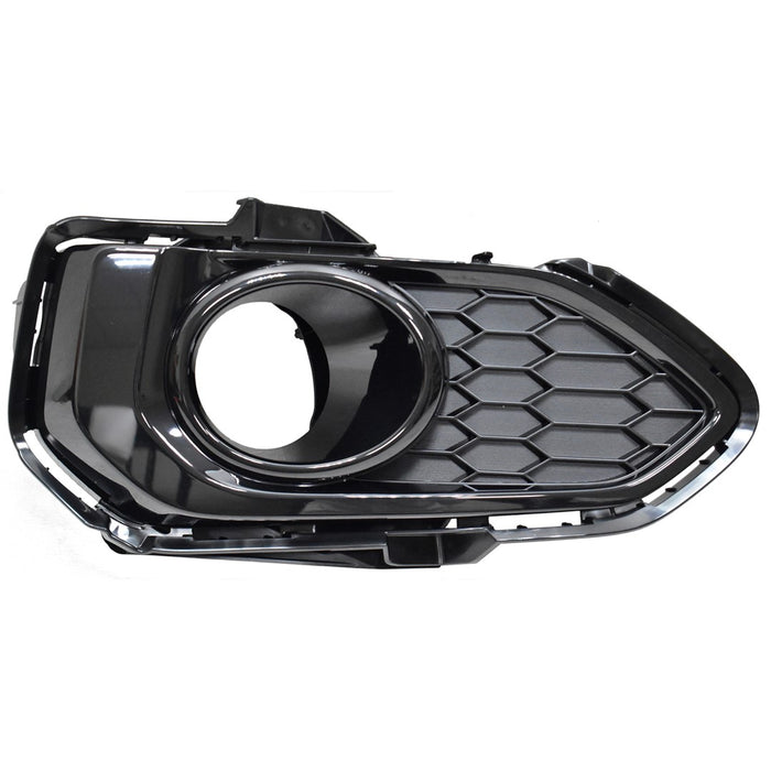 Honda Fit EX/EX-L/Sport Front Passenger Side Bumper Insert Fog Lamp Bezel For Use W/Fog Lamps - HO1039152