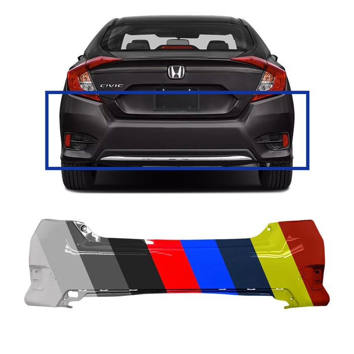 Honda Civic Sedan Rear Bumper For Non SI Models - HO1100296