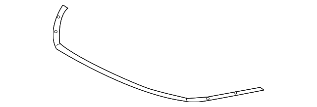 Honda Accord Front Seal Hood Molding - HO1235112