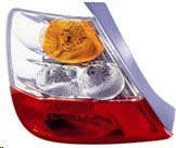 Honda Civic Driver Side Tail Light Assembly W/O Bulbs Or Sockets 2 Door Hatchback - HO2800156