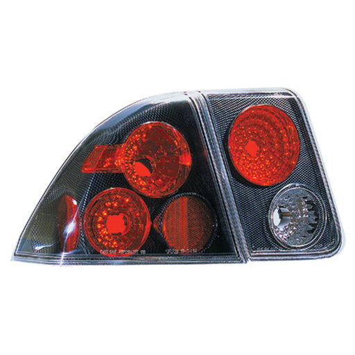 Honda Civic Tail Light Set Includes All Lamps Performance Style Carbon Fiber Clear Lens 4 Door Sedan - HO2811111