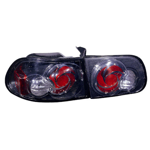 Honda Civic Tail Light Set 4 Lamps Set Wheel Design Carbon Fiber Type 2 Door Hatchback - HO2811158