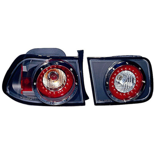 Honda Civic Tail Light Set 4 Lamp Set Led Design Type 2 Door Coupe - HO2811163
