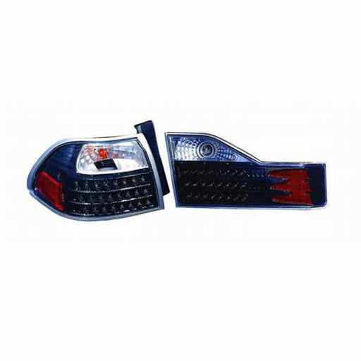 Honda Accord Tail Light Set 4 Lamp Set Led Design W/Clear Lens W/Carbon Fiber Paint Hsng 4 Door Sedan - HO2811232