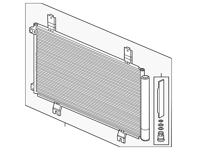 Honda Civic A/C Condenser - HO3030182