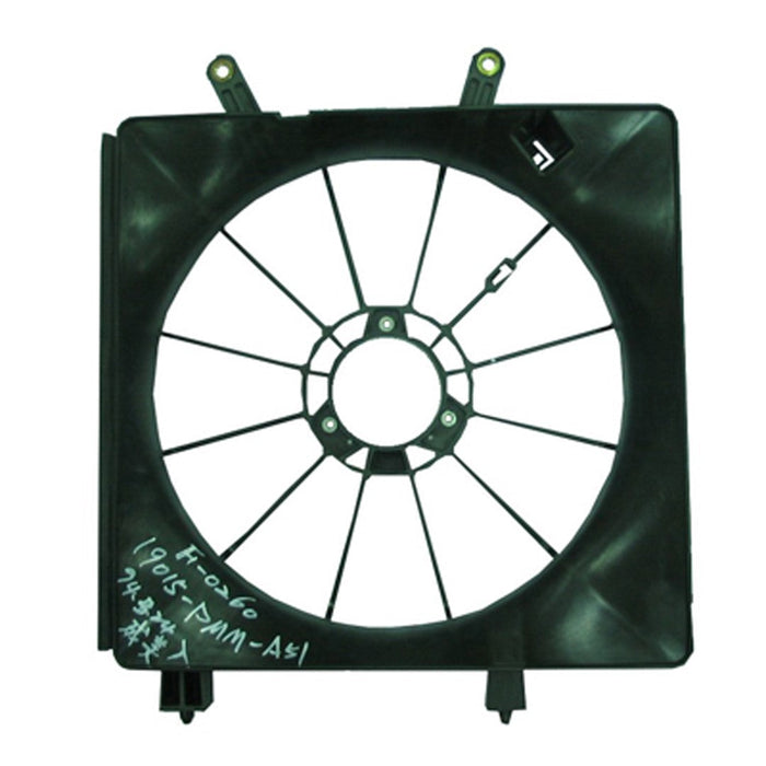 Honda Civic CAPA Certified Engine Cooling Fan Shroud Denso Design 2 Door/4 Door Coupe/Sedan - HO3110108C