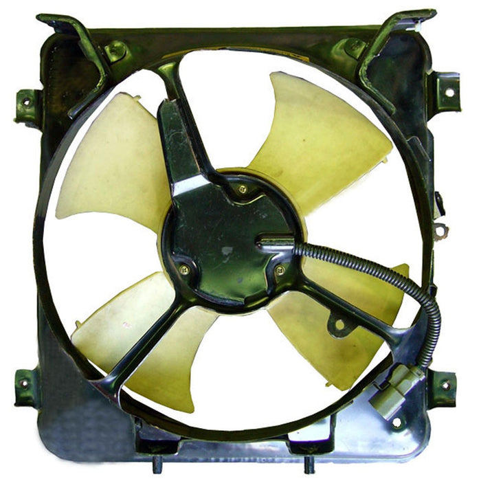 Honda Civic A/C Condenser Fan Assembly Includes Motor/Blade/Shroud - HO3113111