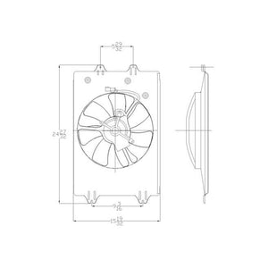 Passenger Side Engine Cooling Fan Assembly image