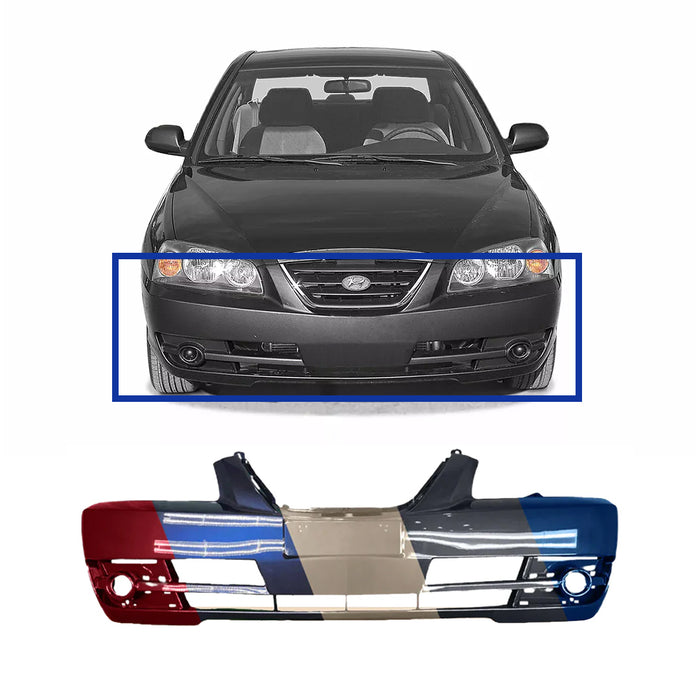 Hyundai Elantra Sedan CAPA Certified Front Bumper - HY1000148C