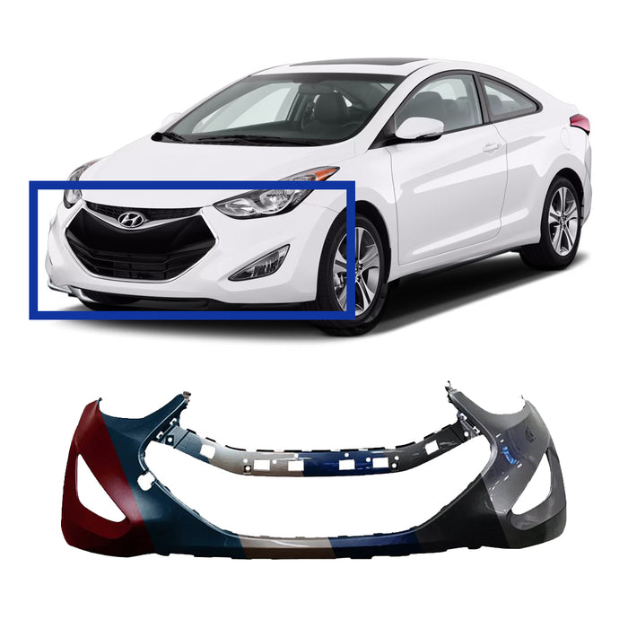 Hyundai Elantra Coupe CAPA Certified Front Bumper - HY1000195C