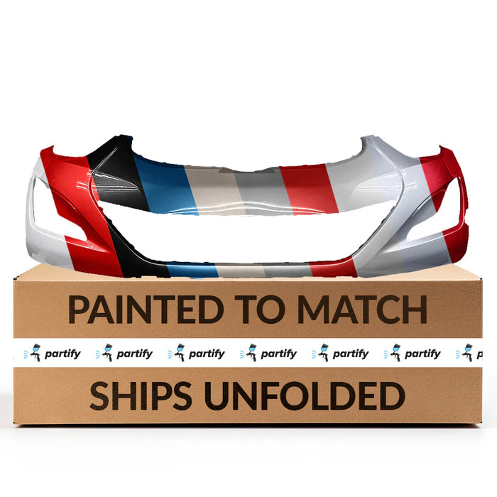 Parachoques delantero OEM para Hyundai Elantra Sedán sin orificio para gancho de remolque - 865113Y500