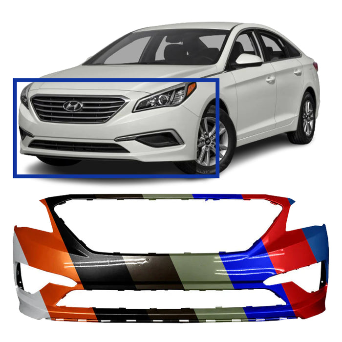 Hyundai Sonata Non-Hybrid CAPA Certified Front Bumper - HY1000205C