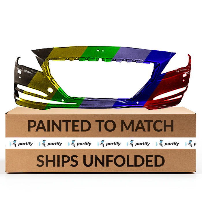 Hyundai Genesis/Genesis G80 Sedan OEM Front Bumper With Sensor Holes & With Headlight Washer Holes - 86540B1200