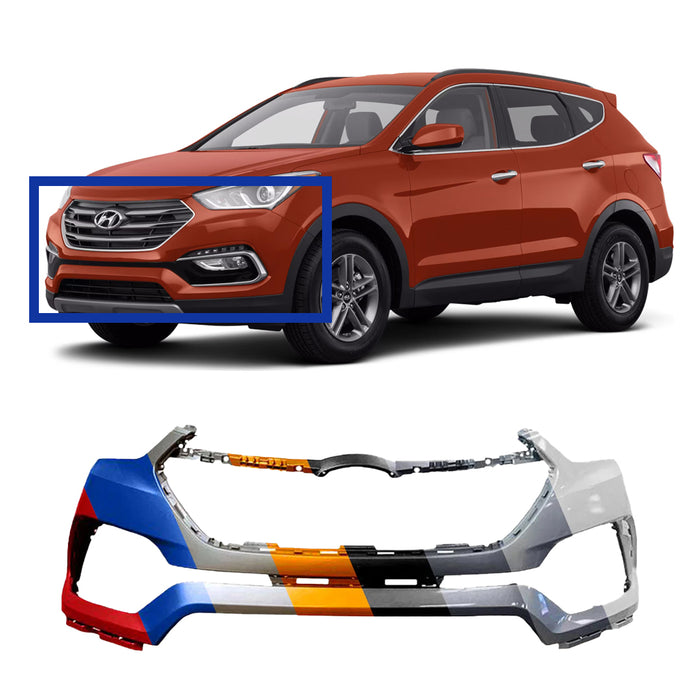 Hyundai Santa Fe Sport CAPA Certified Front Bumper - HY1000217C