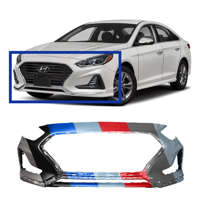 Hyundai Sonata Non-Sport CAPA Certified Front Bumper - HY1000219C