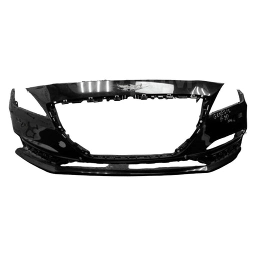 Genesis G80 Front Bumper W/O Headlamp Washers W/ Front Parking Aid 3.8L V6/5L V8 - HY1000229