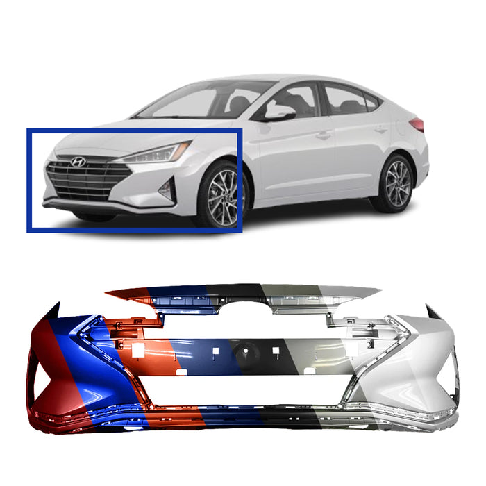 Hyundai Elantra Sedan Front Bumper For USA Manufactured Models - HY1000236