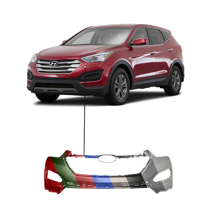 Hyundai Santa Fe Sport Front Bumper Without Sensor Holes - HY1014100