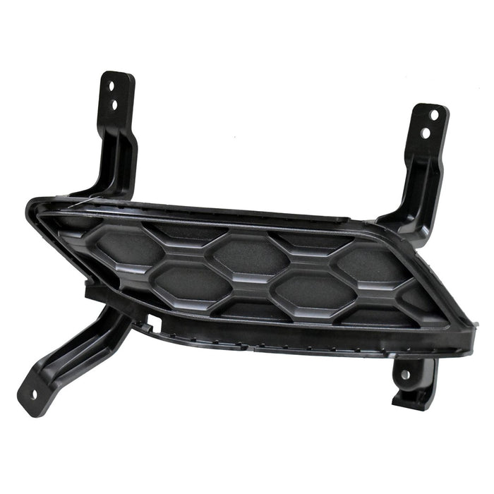 Hyundai Santa Fe SE Front Driver Side Bumper Insert Fog Lamp Opening Cover For Use W/O Fog Lamps - HY1038154