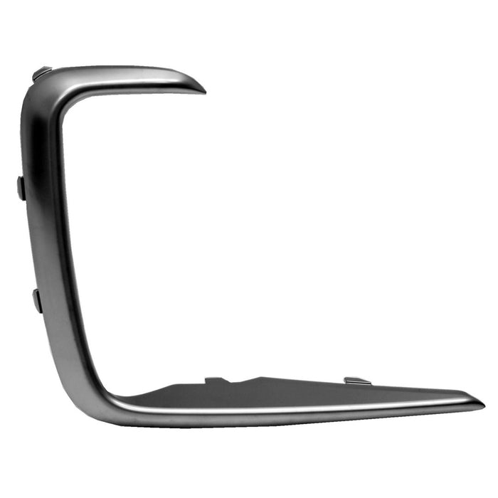 Hyundai Santa Fe/Fe XL Front Driver Side Bumper Molding Outer Opening Trim Satin Nickel - HY1046111