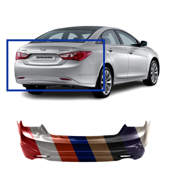 Hyundai Sonata Dual Exhaust CAPA Certified Rear Bumper - HY1100176C