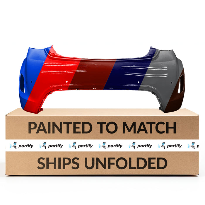 Parachoques trasero Hyundai Veloster sin turbo con certificación CAPA y orificios para sensores - HY1100187C