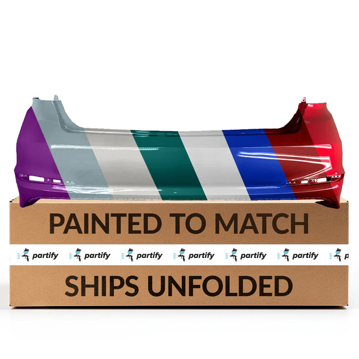 Parachoques trasero con certificación CAPA para Hyundai Sonata (no híbrido) sin orificios para sensores - HY1100205C