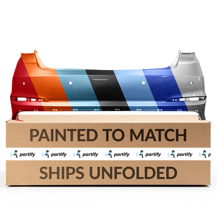 Parachoques trasero con certificación CAPA para Hyundai Sonata (no híbrido) con orificios para sensores - HY1100206C