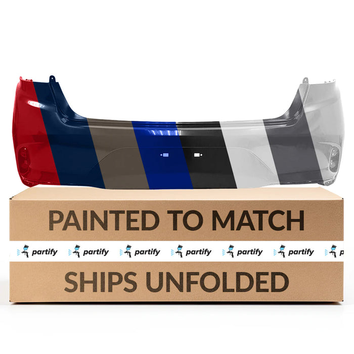 Hyundai Sonata Hybrid CAPA Certified Rear Bumper Without Sensor Holes Hybrid - HY1100228C