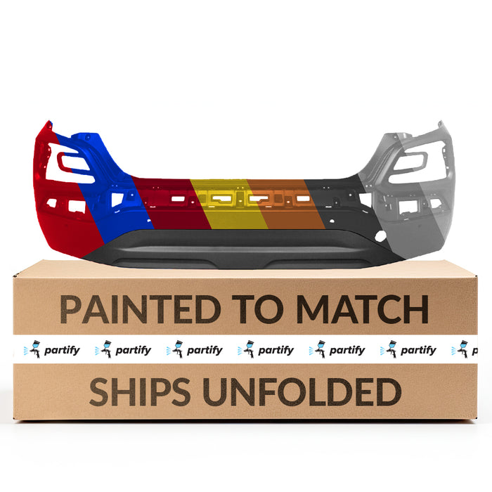 Hyundai Kona Limited CAPA Certified Rear Bumper From 12-7-17 W/Skid Plate Design W/Park Assist - HY1100231C