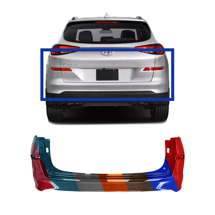 Hyundai Tucson Rear Bumper Without Sensor Holes - HY1100237