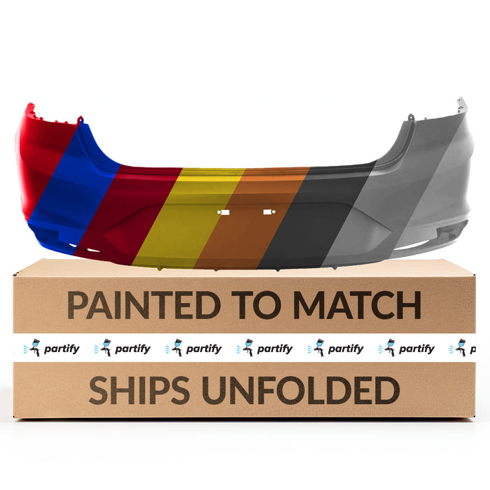 Hyundai Elantra CAPA Certified Rear Bumper For USA Manufactured Models W/O Park Sensors Upper/Lower Cover Assy - HY1100248C