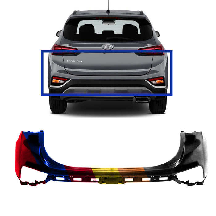 Hyundai Santa Fe CAPA Certified Rear Bumper - HY1114105C