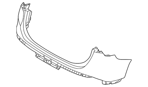 Hyundai Santa Fe Rear Bumper Hybrid Blue - HY1114109