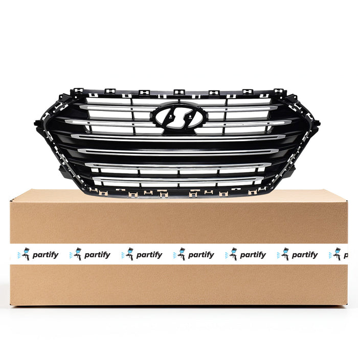 Hyundai Elantra CAPA Certified Grille Assembly 1.6L L4 Turbocharged Sedan - HY1200211C