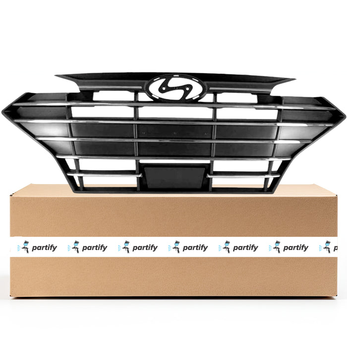 Parrilla OEM negra/cromada para Hyundai Elantra Sedán con control de crucero adaptativo para modelos fabricados en EE. UU. - 86350F3520