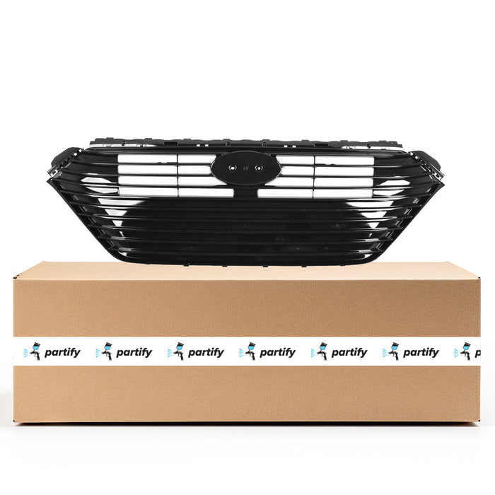 Parrilla OEM para Hyundai Ioniq Híbrido pintada de negro, sin sistema de frenos automático - 86350G2000EB