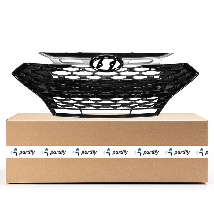 Hyundai Elantra Sport CAPA Certified Grille W/O Intelligent Cruise Control Assembly For Korea Manufactured Models - HY1200246C