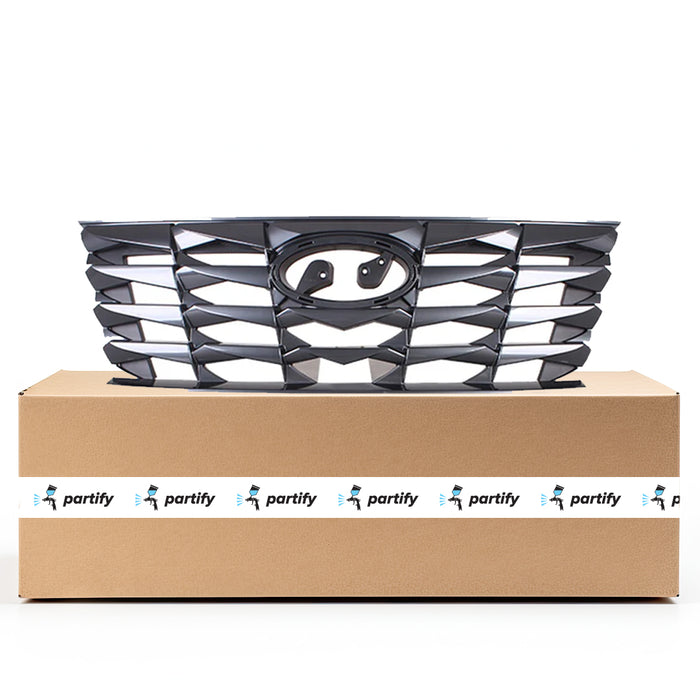 Hyundai Tucson Blue Hybrid/Essential/Preferred/SE/SEL/SEL Convenience Hybrid/SEL Plug-In Hybrid Grille Black Assembly - HY1200248
