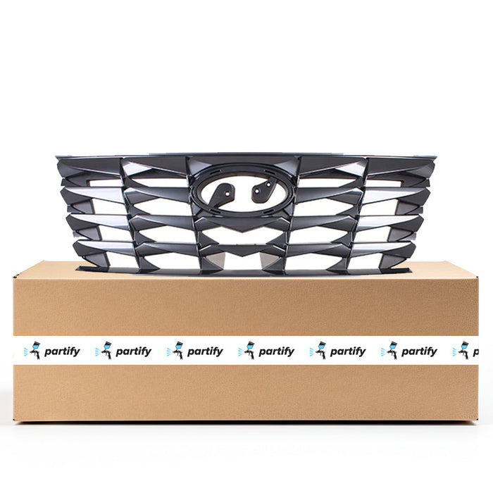 Hyundai Tucson Blue Hybrid/Essential/Preferred/SE/SEL/SEL Convenience Hybrid/SEL Plug-In Hybrid CAPA Certified Grille Black Assembly - HY1200248C