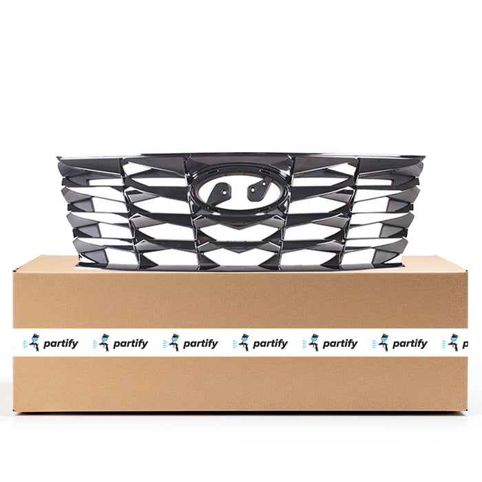 Hyundai Tucson Luxury Hybrid/Luxury Plug-In Hybrid/Preferred/SEL Grille Dark Chrome Assembly - HY1200249