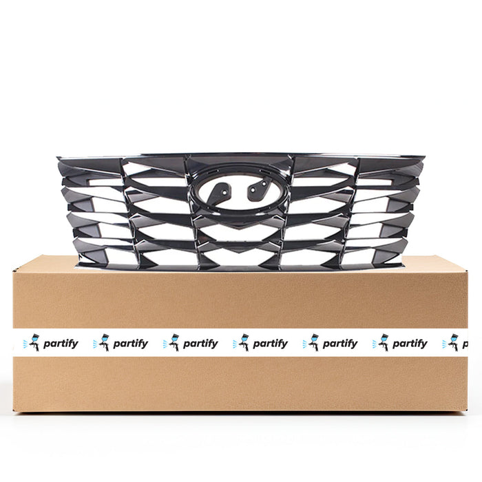 Hyundai Tucson Luxury Hybrid/Luxury Plug-In Hybrid/Preferred/SEL CAPA Certified Grille Dark Chrome Assembly - HY1200249C