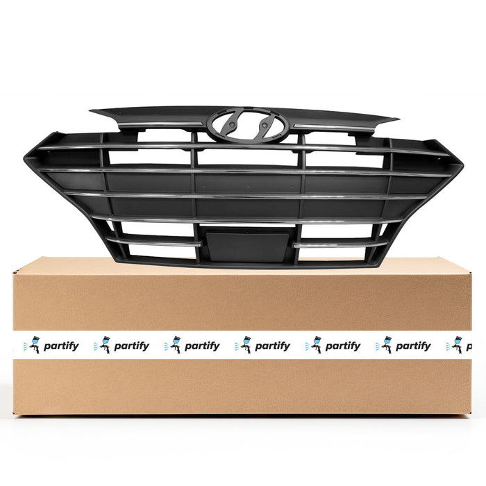 Hyundai Elantra CAPA Certified Grille W/Intelligent Cruise Control For Korea Manufactured Models Assembly - HY1200254C