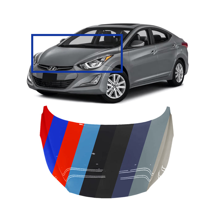 Hyundai Elantra Sedan CAPA Certified Hood - HY1230150C