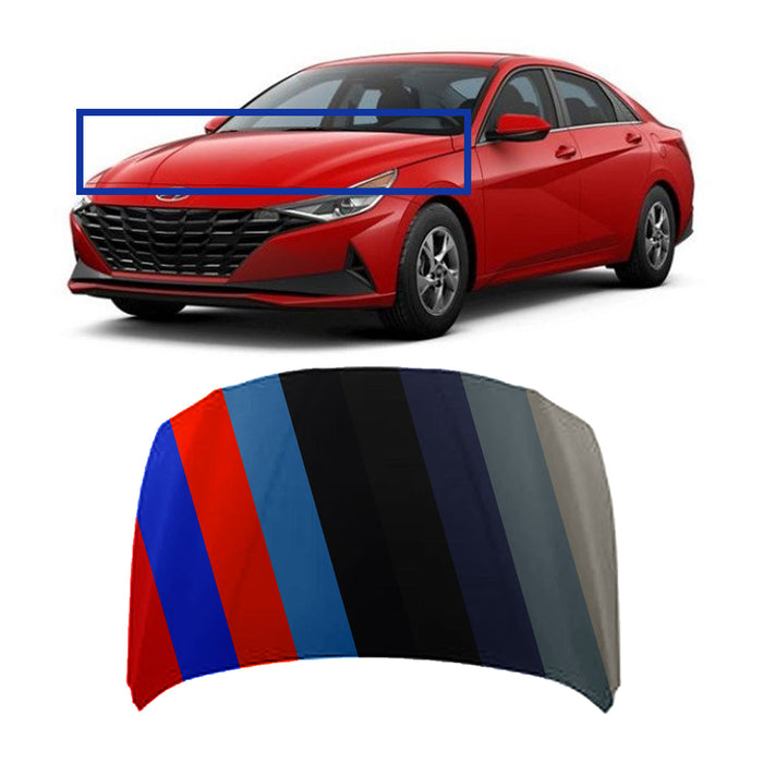 Hyundai Elantra CAPA Certified Hood For Korea Manufactured Models - HY1230183C