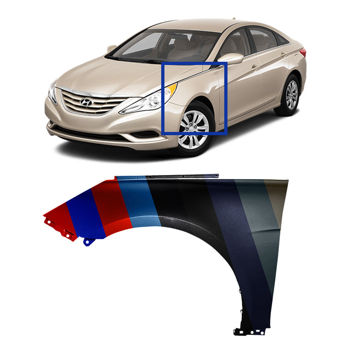 Hyundai Sonata Hybrid CAPA Certified Driver Side Fender - HY1240151C