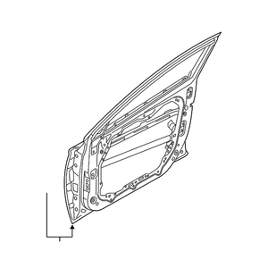 Carcasa de la puerta delantera del lado del conductor image