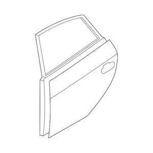Carcasa de la puerta trasera del lado del conductor image